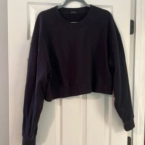 Nuuds cropped black sweatshirt